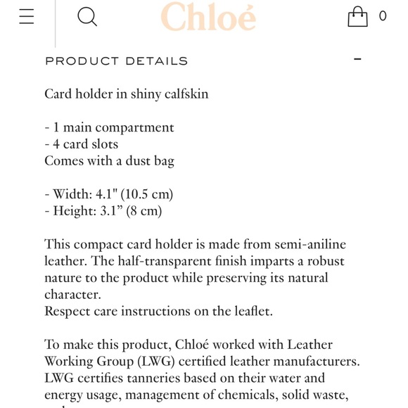 Chloe Cardholder Leather - Picture 3 of 6